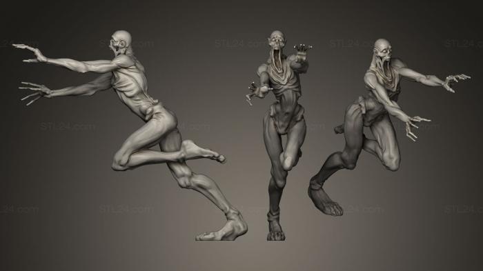 Figurines heroes, monsters and demons (demon, STKM_0410) 3D models for cnc